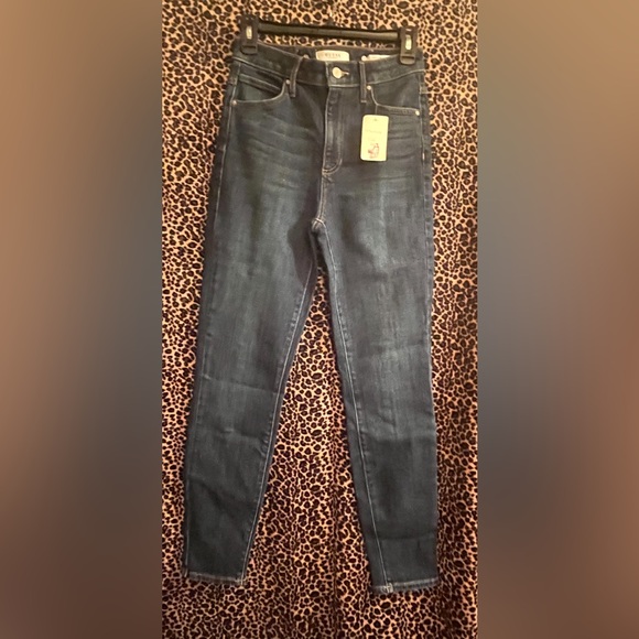 Guess Denim - NWT Y2K GUESS Super Hi Rise Dark Blue Skinny Jeans sz 26